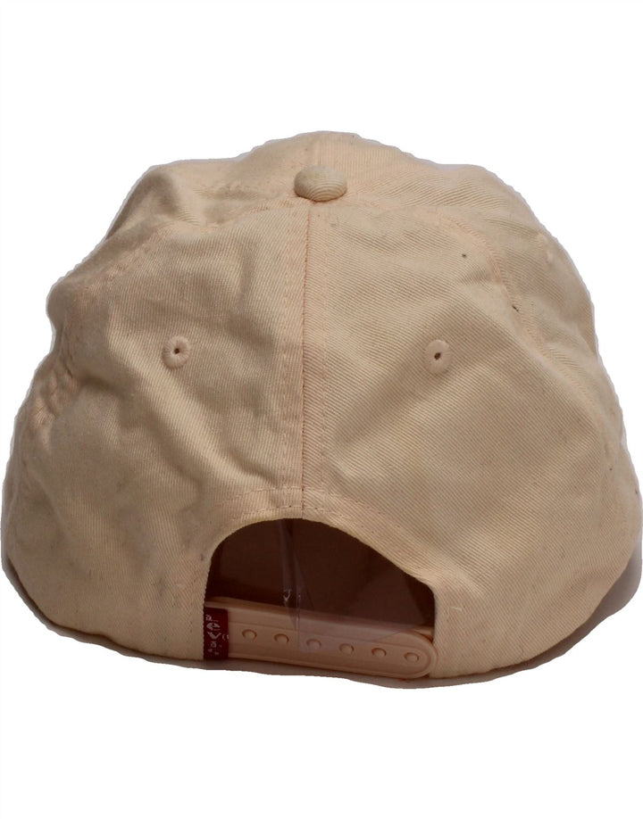 LEVI'S Womens Graphic Baseball Cap One Size Off White Cotton Vintage Levi's and Second-Hand Levi's from Messina Hembry 