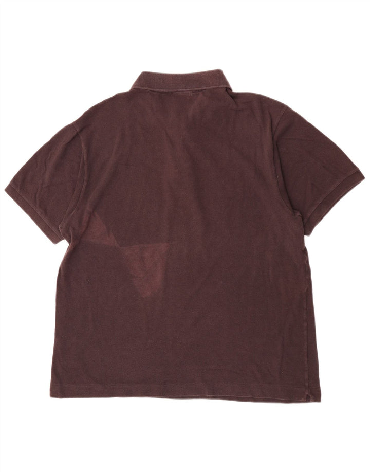 Lacoste herre poloskjorte str. 6 XL brun bomuld
