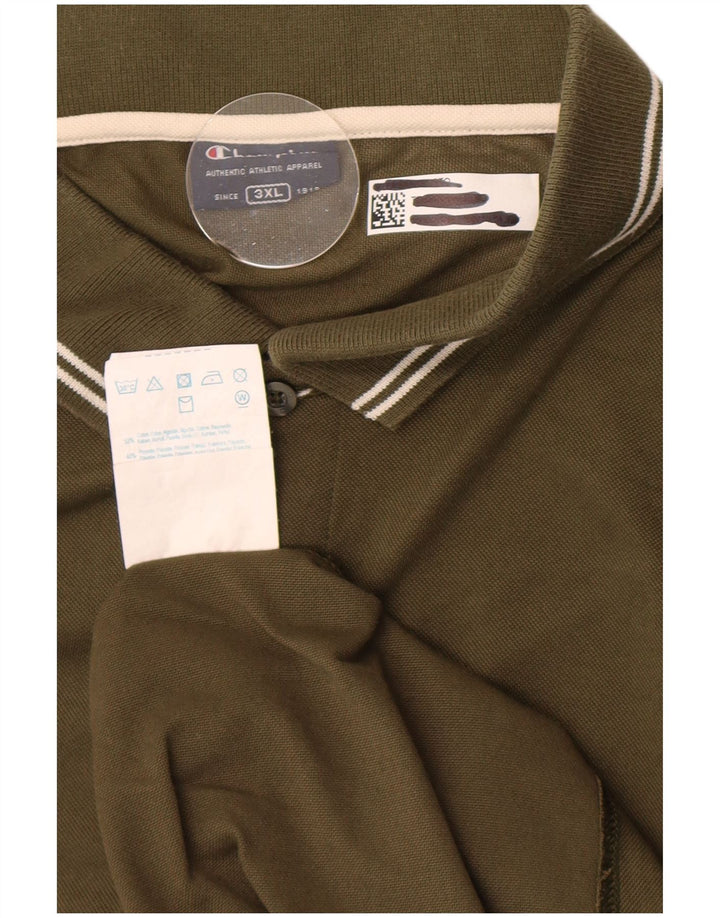 Champion herre poloshirt 3XL Khaki Bomuld