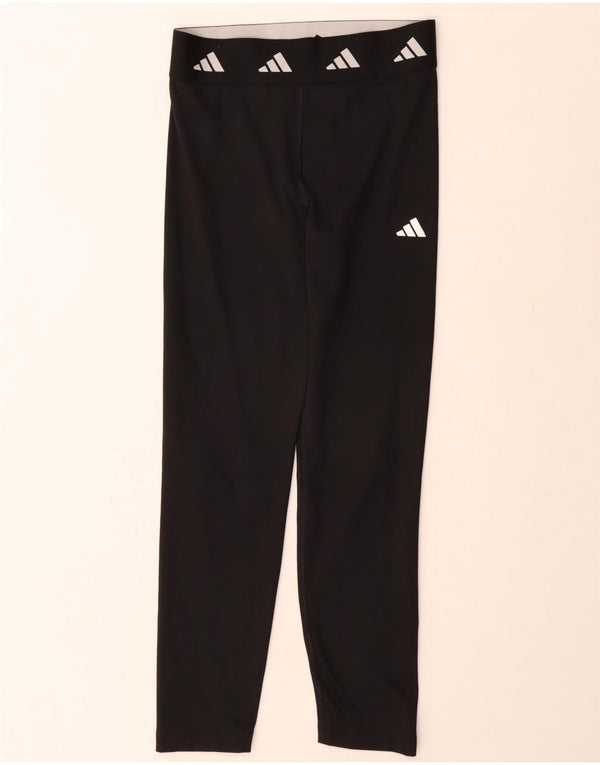 Adidas Girls Aeroready Graphic Leggings 13-14 år Sort polyester