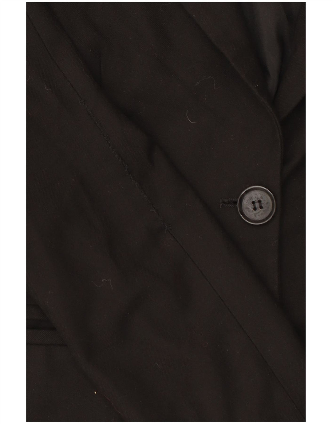 Benetton Dame 2-knaps blazerjakke IT 42 Medium Sort Polyester