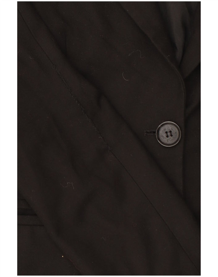Benetton Dame 2-knaps blazerjakke IT 42 Medium Sort Polyester