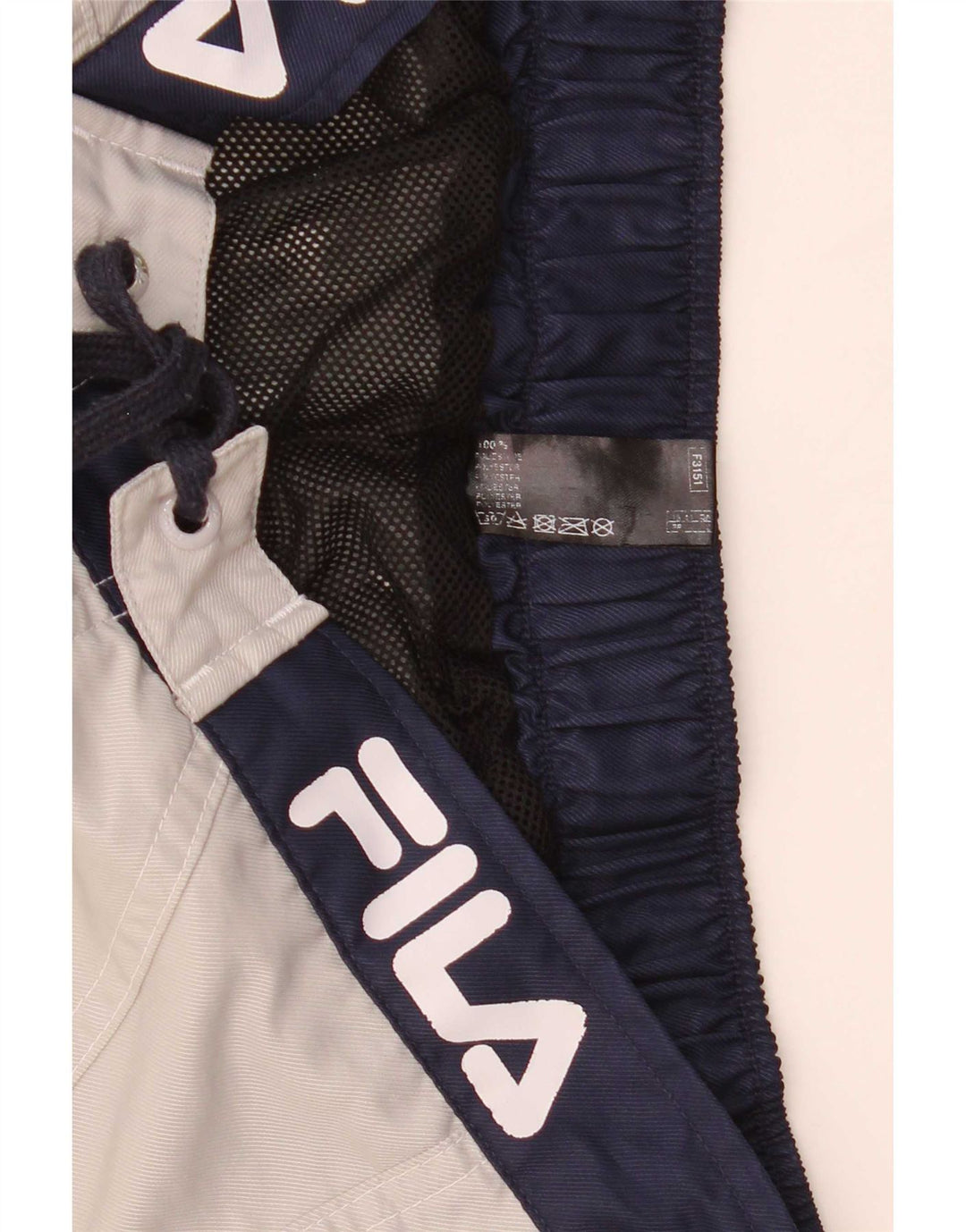 Fila Herre grafiske svømmeshorts Medium Grå Colourblock Polyester