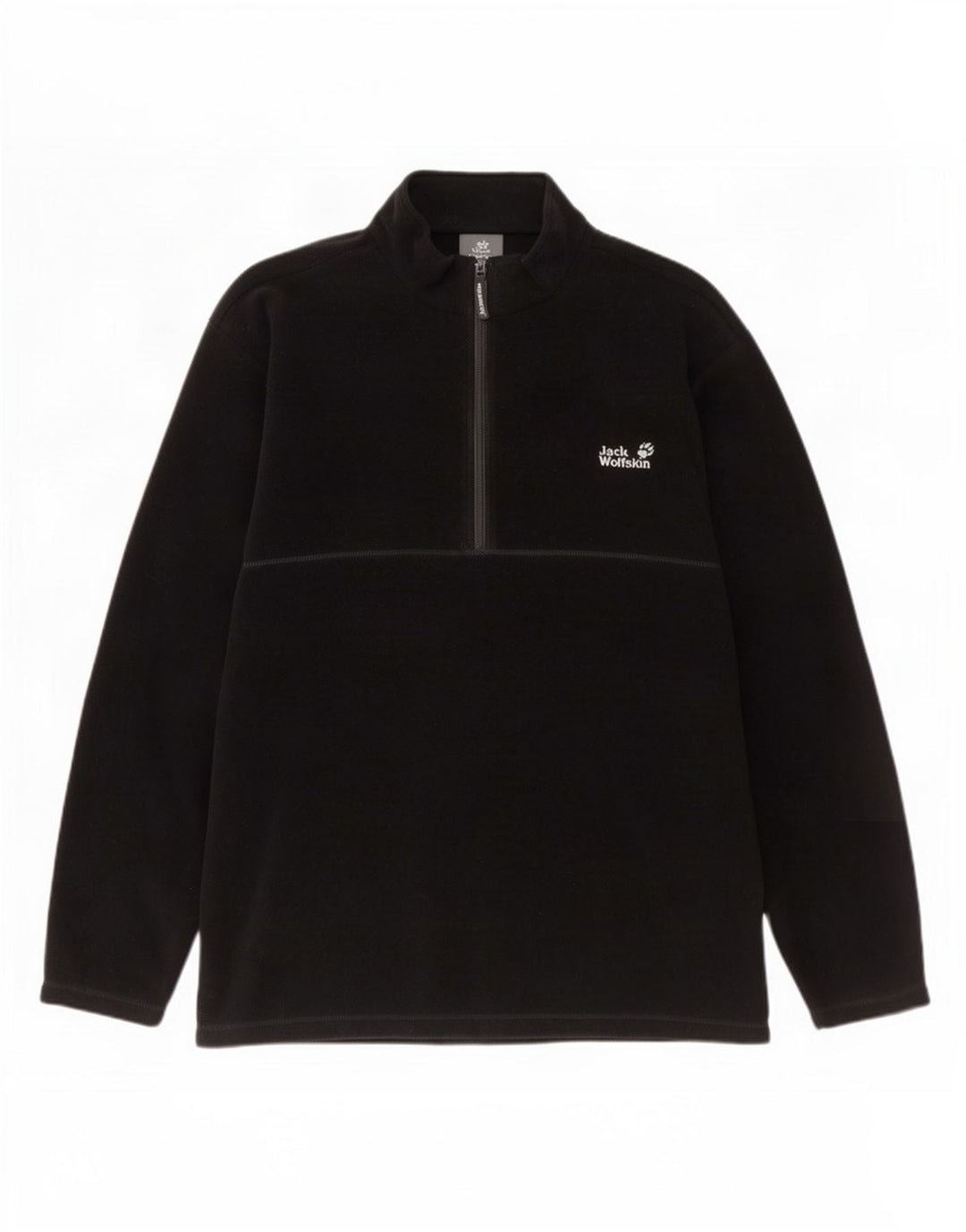 Jack Wolfskin Herre lynlås hals Fleece Jumper 2XL Sort Polyester