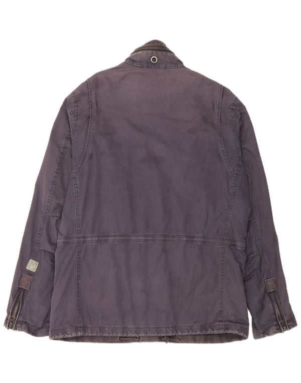 G-Star Herre Hooded Utility Jacket UK 42 XL Navy Blue Cotton