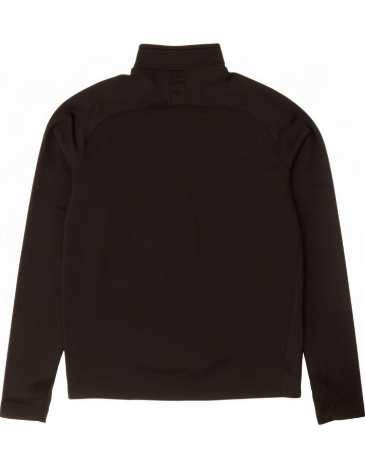 Nike Herre Dri Fit Pullover med lynlås-hals Træningsdragt Top Medium Sort Polyester