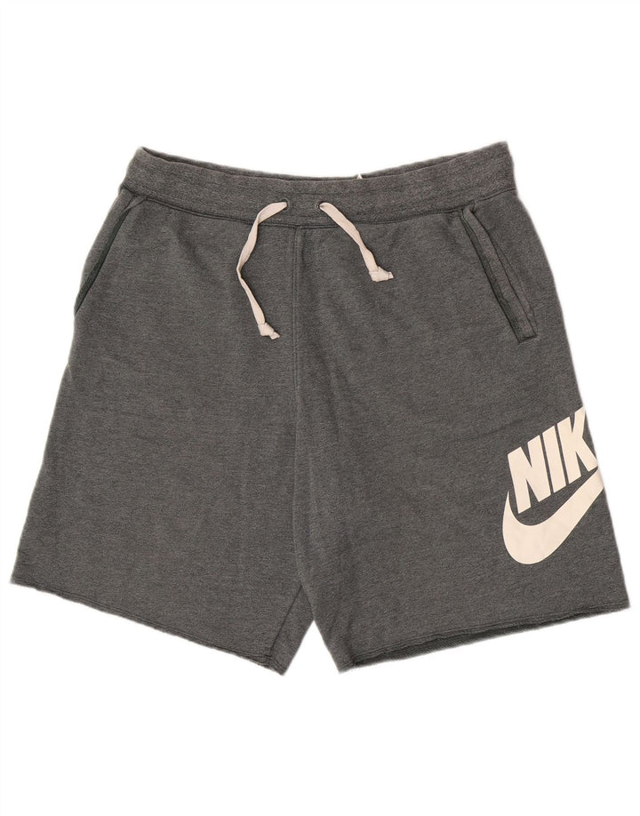Nike grafiske sportsshorts til mænd, store grå bomuld