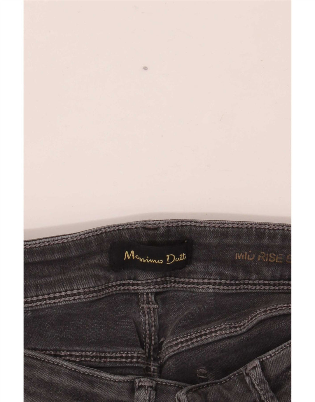 Massimo Dutti Dame Mid Rise Skinny Jeans W24 L30 Grå