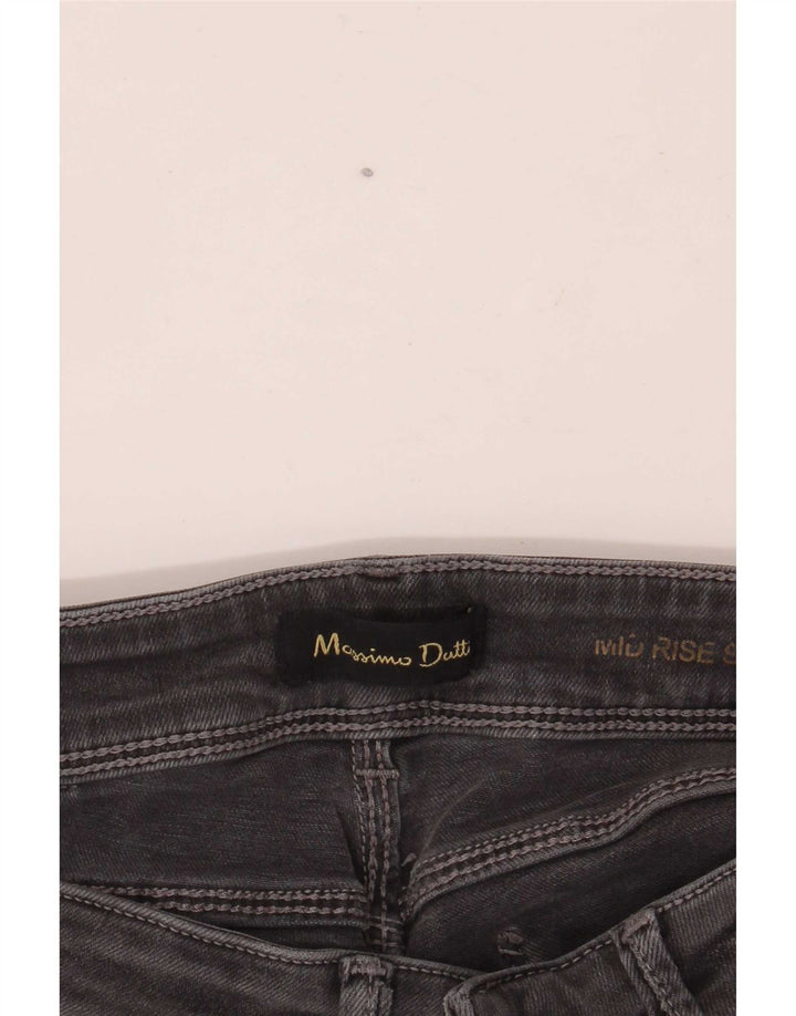 Massimo Dutti Dame Mid Rise Skinny Jeans W24 L30 Grå