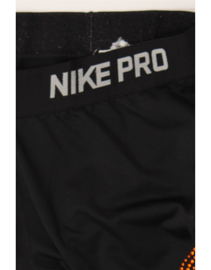 NIKE Womens Graphic Capri Leggings UK 4 XS  Black Vintage Nike and Second-Hand Nike from Messina Hembry 