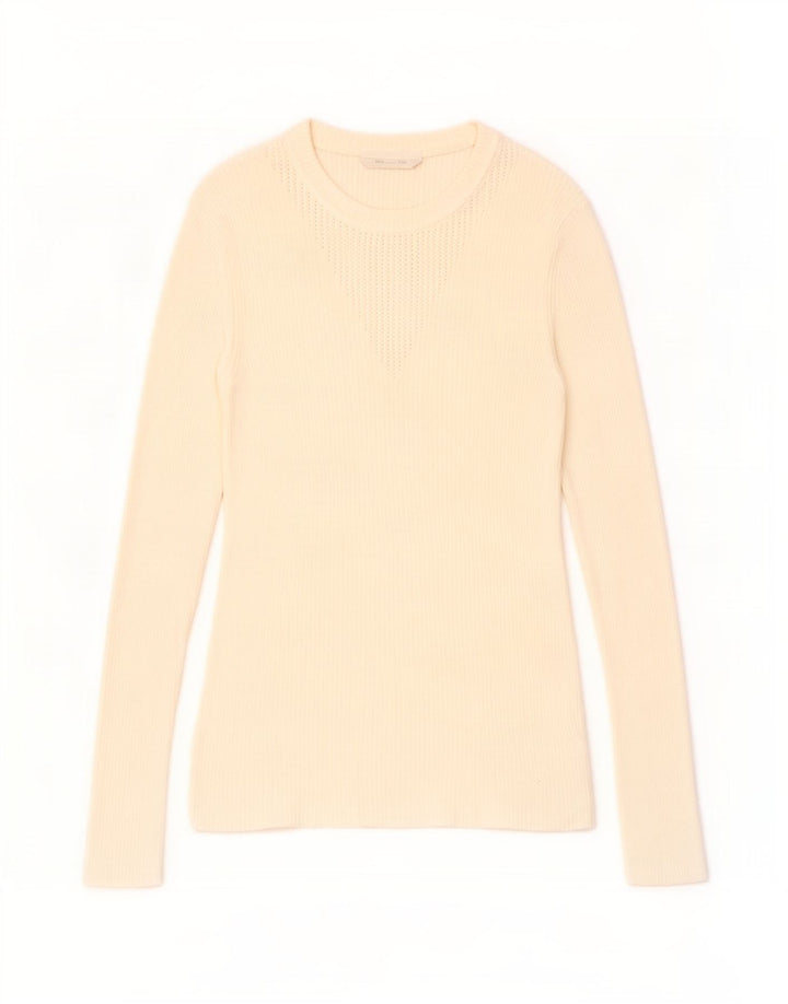 Hugo Boss Dame Top Langærmet UK 12 Medium Off White