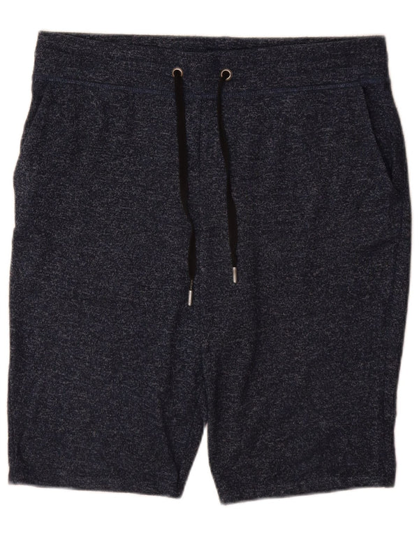 Marks & Spencer Sportsshorts til kvinder UK 14 Large Navy Blue Flecked Polyester