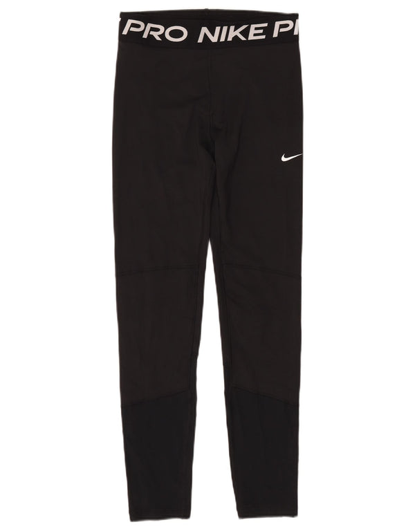 NIKE piger Dri Fit grafiske leggings 13-14 år XL sort polyester