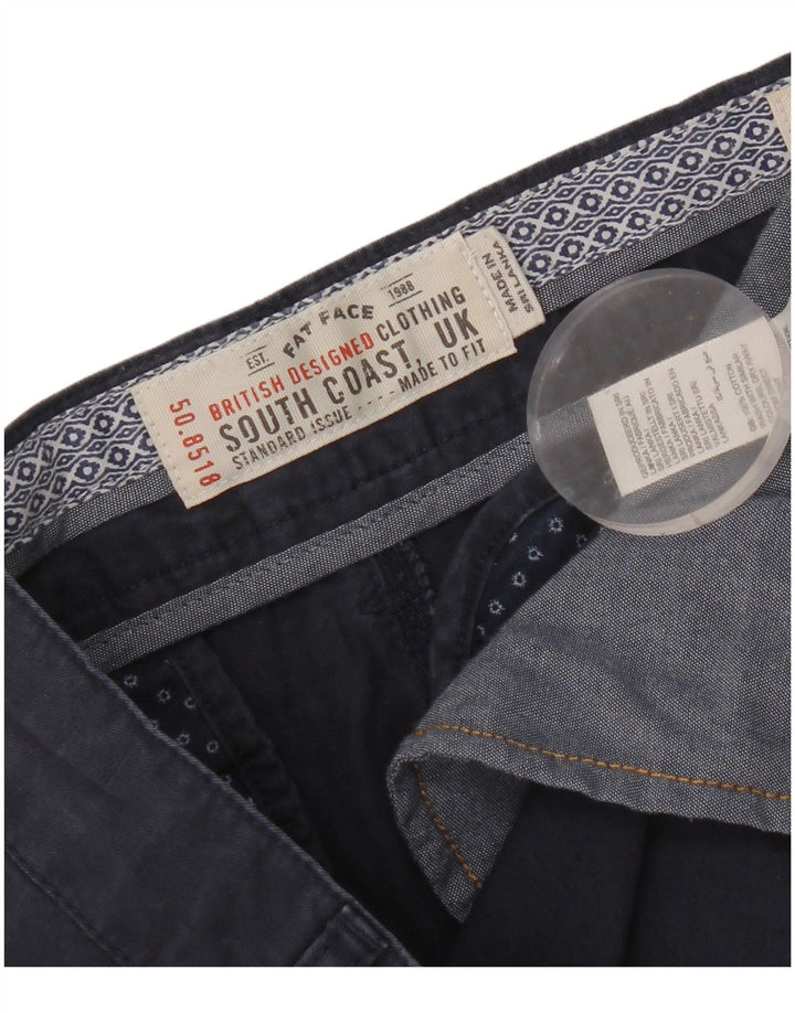 Fat Face Herre Chino Shorts W32 Medium Navy Blue Bomuld