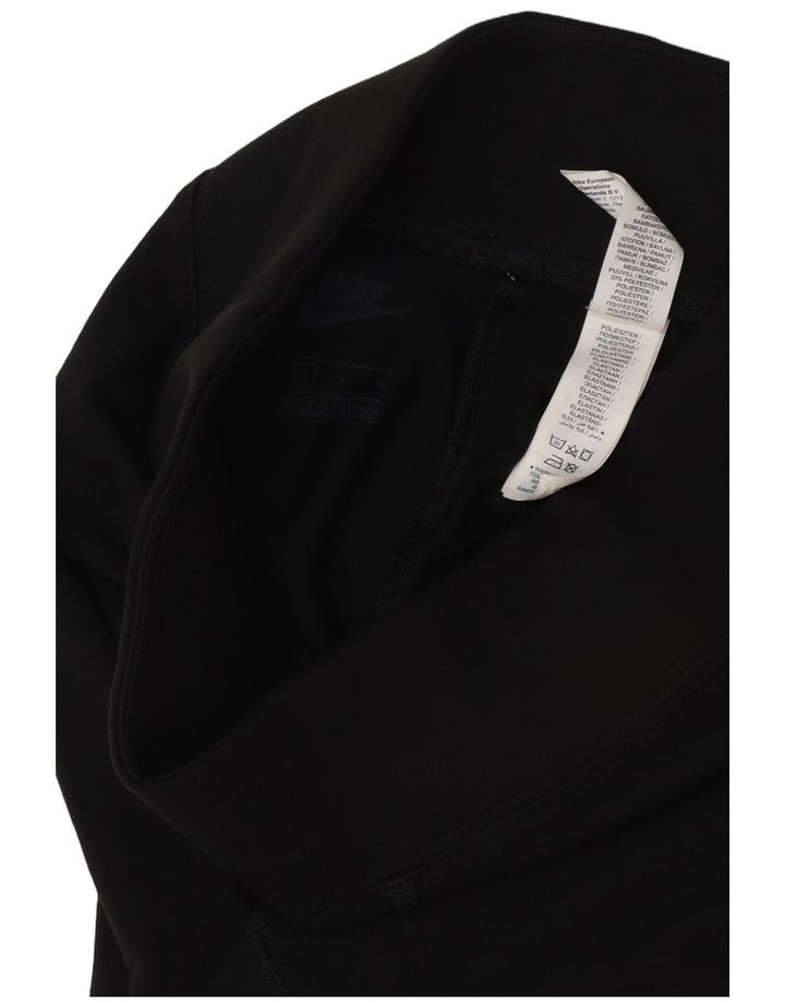NIKE Grafiske Leggings til kvinder UK 10 Lille sort polyester