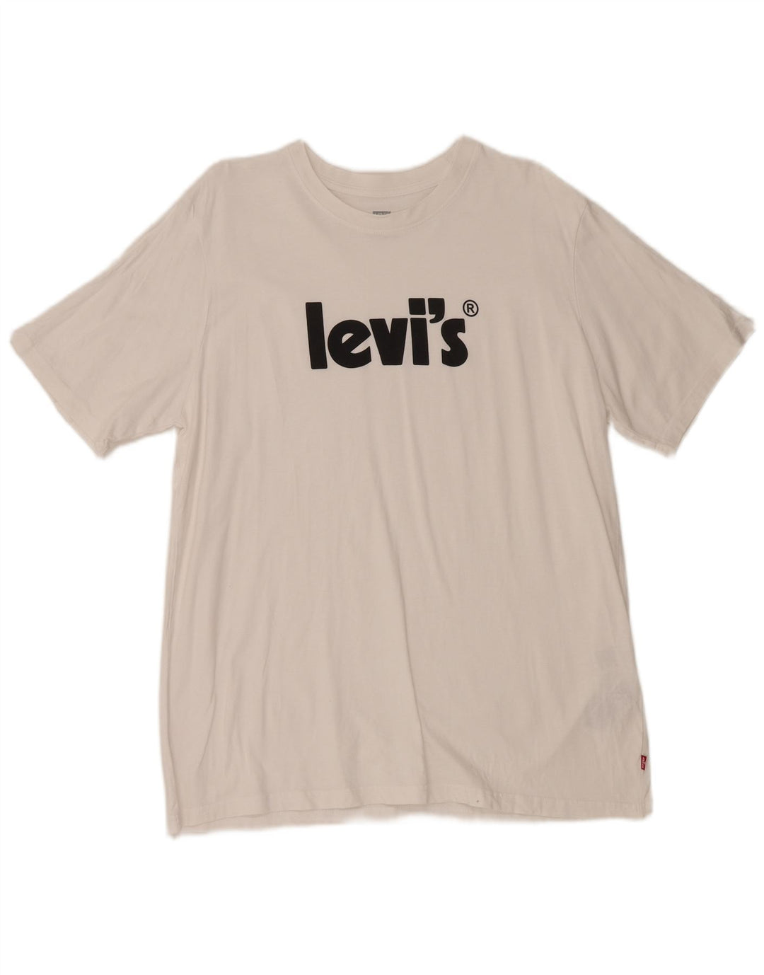 Levi's Herre Relaxed Fit Grafisk T-Shirt Top Stor hvid Bomuld