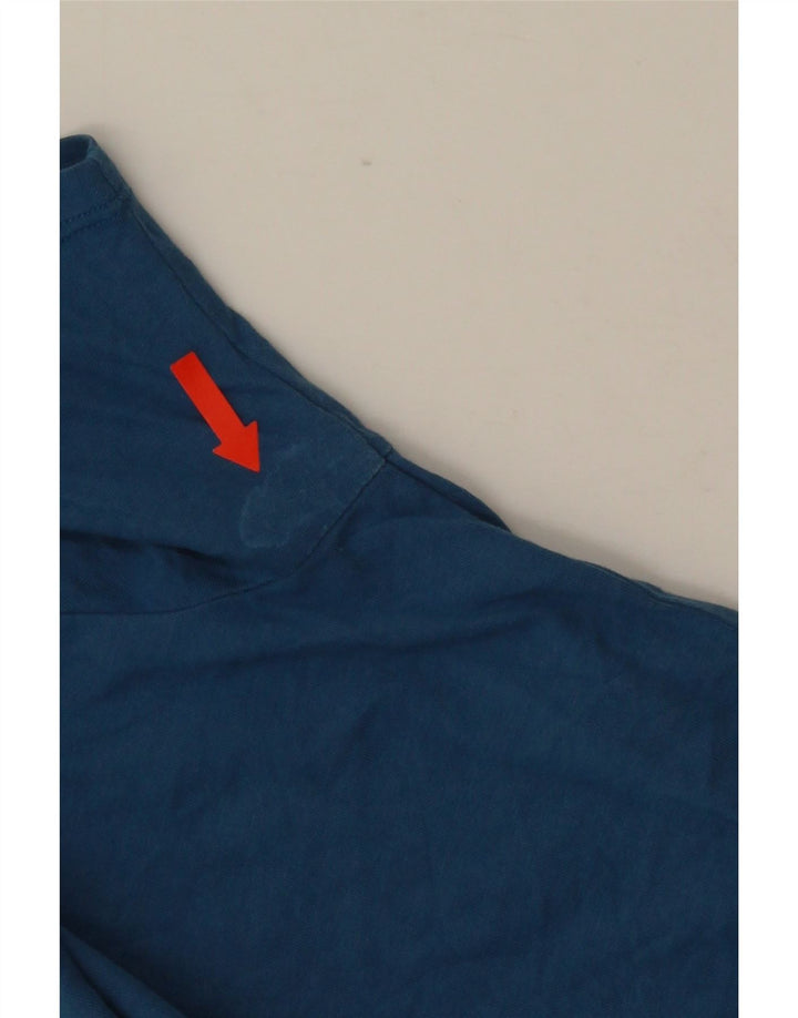 NIKE Herre Athletic Cut Grafisk T-Shirt Top 2XL Blå