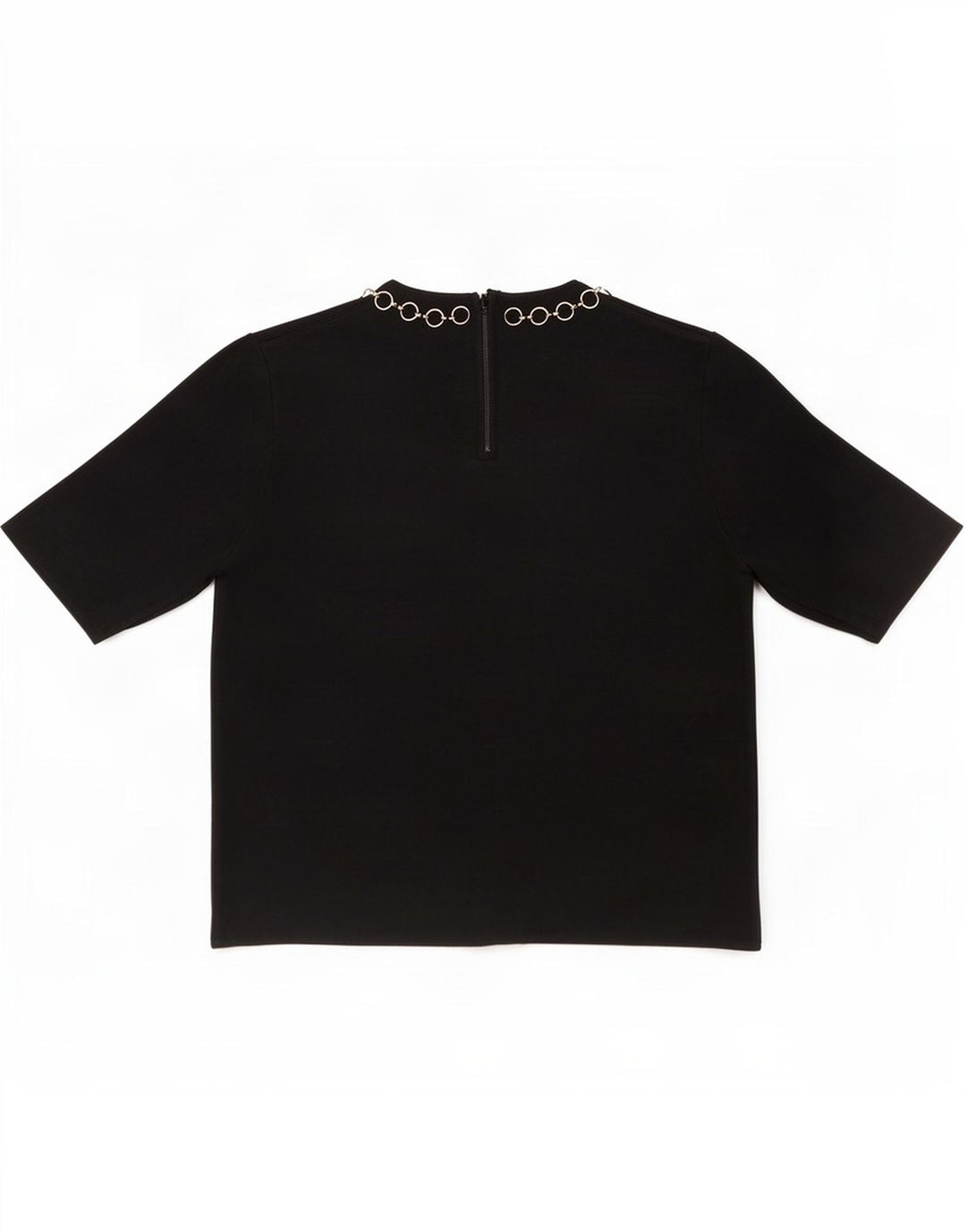 Zara Womens Crop Bluse Top UK 10 Small Black Viscose