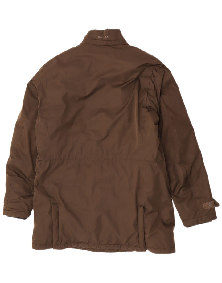 Massimo Dutti Herre polstret jakke UK 42 XL Brun Polyester