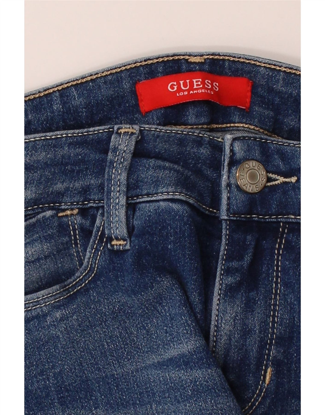 GUESS Womens Straight Jeans W26 L28 Blue Vintage Guess and Second-Hand Guess from Messina Hembry 