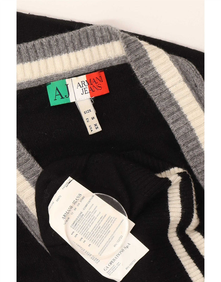 Armani Jeans Herre Cardigan Sweater Small Black Viscose