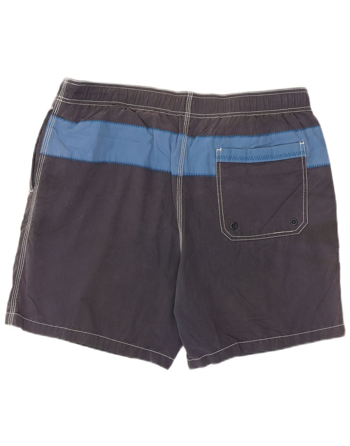 FAT FACE Badeshorts til mænd, store grå farveblokke bomuld