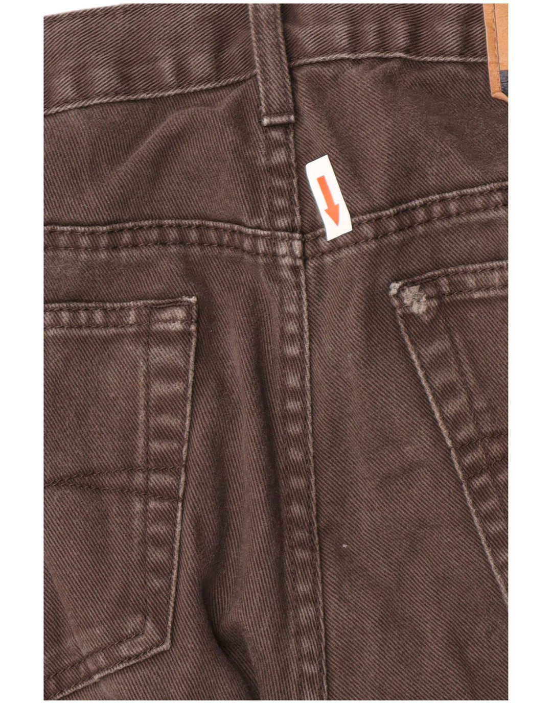 Marks & Spencer Herre Blue Harbor Straight Jeans W36 L31 Brun Bomuld