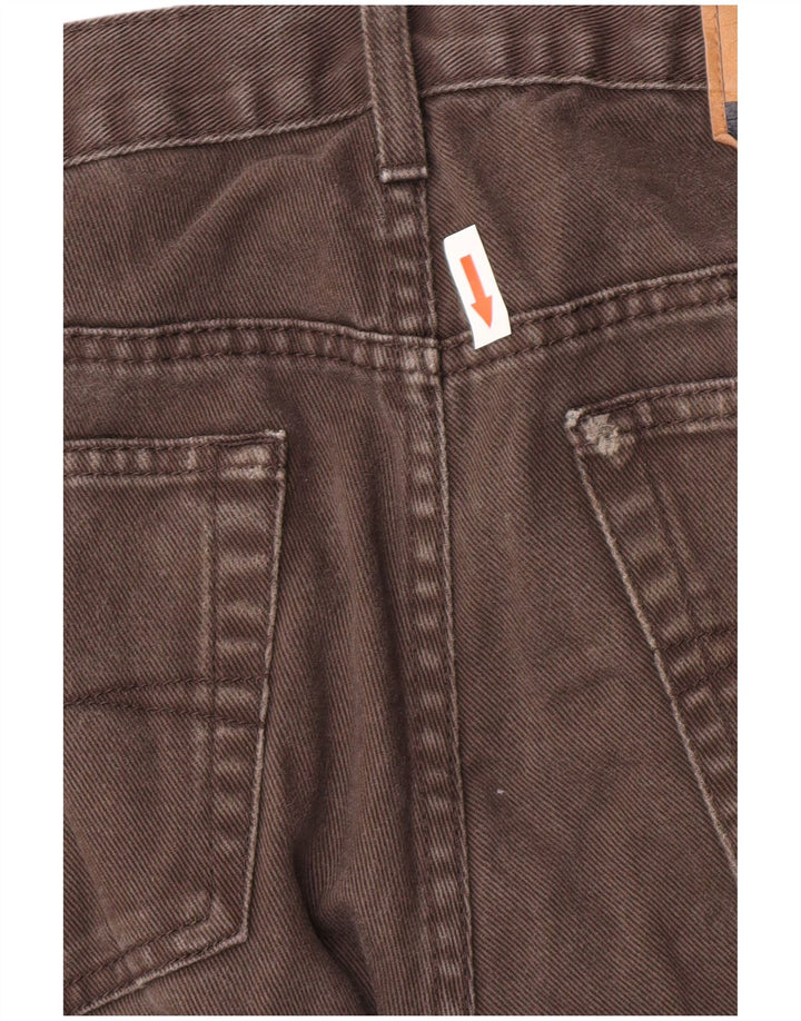 Marks & Spencer Herre Blue Harbor Straight Jeans W36 L31 Brun Bomuld