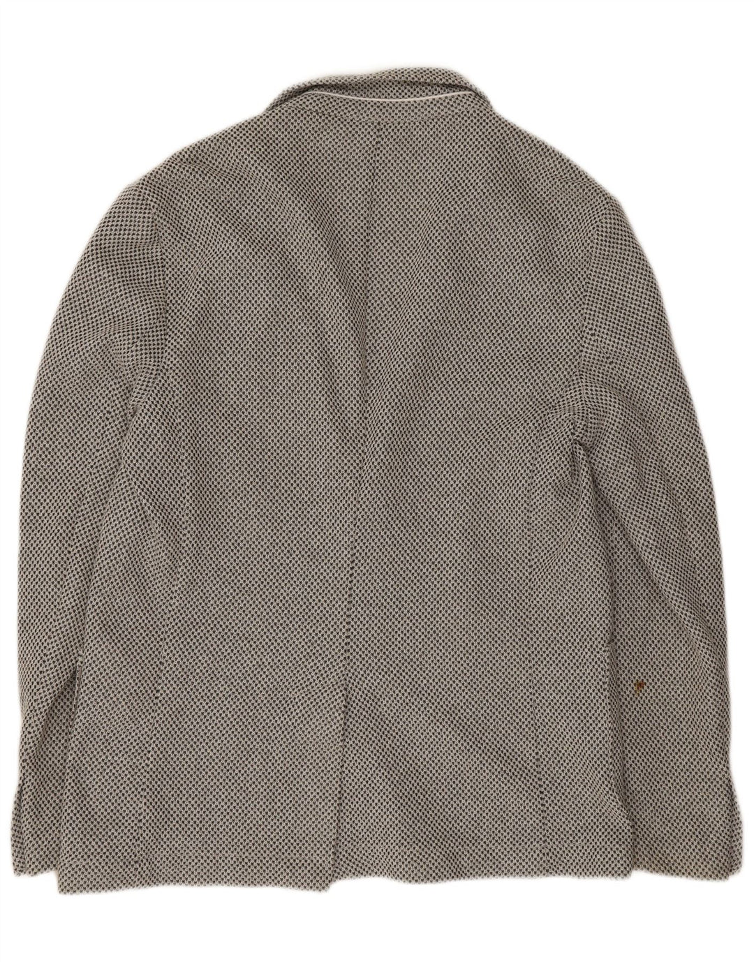 Zara Herre 2-knaps blazerjakke EU 50 Medium Grå Polyester