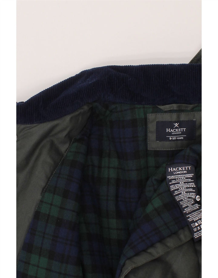 Hackett Boys Windbreaker Jacket 9-10 År Grå Bomuld