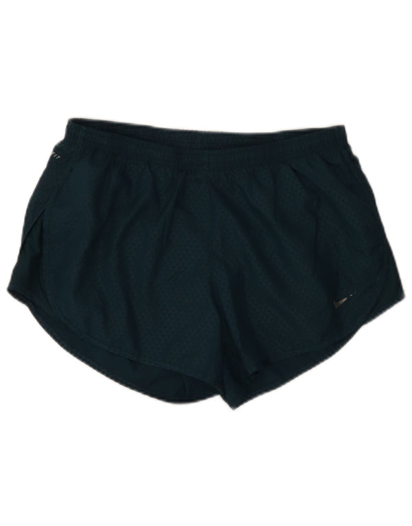 Nike sportsshorts til kvinder UK 14 Mellemgrøn plettet polyester
