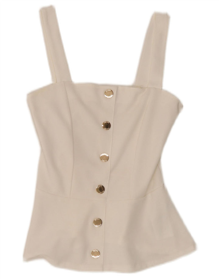Guess Dame Cami Top UK 6 XS Hvid Polyester