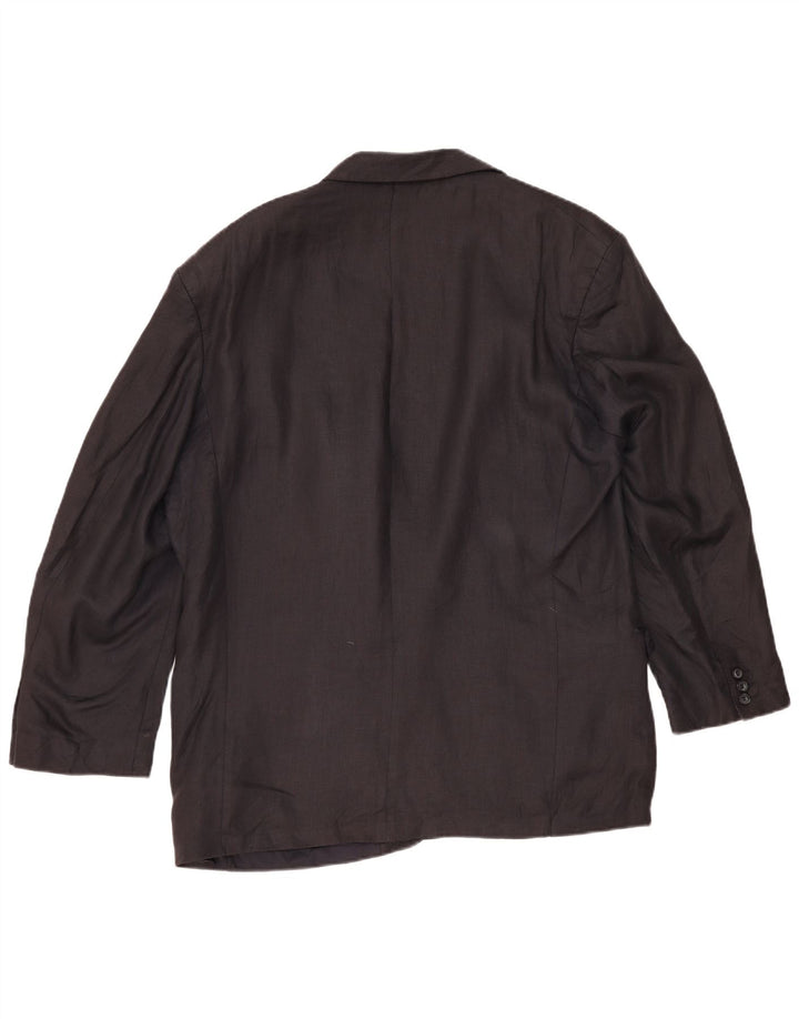 Marks & Spencer Herre 2-knaps blazerjakke UK 44 XL Sort Linen Classic