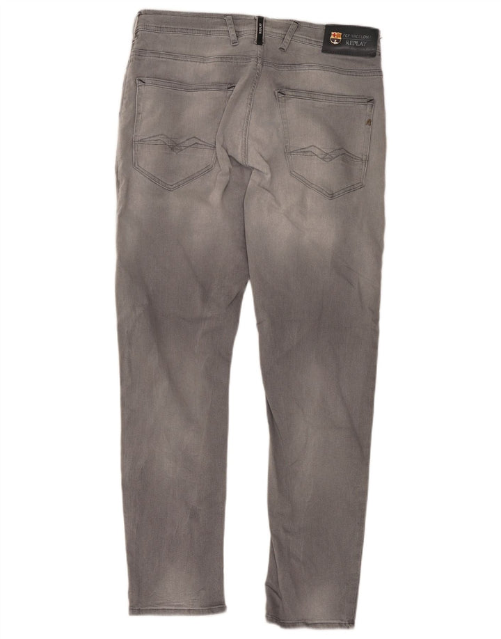 Replay Herre Slim Jeans W31 L28 Grå Bomuld