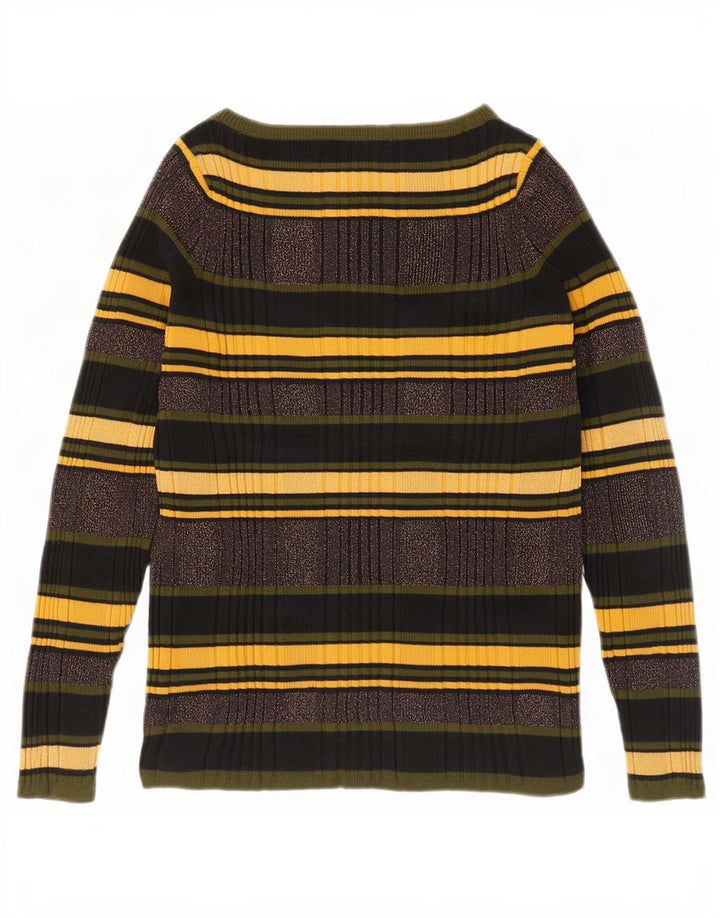 Marks & Spencer Dame Boat Neck Jumper Sweater UK 16 Large Multicolor