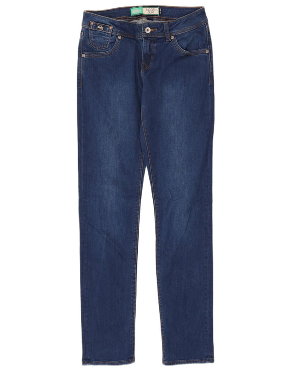Superdry Dame Imogen Slim Jeans W26 L32 Blå Bomuld