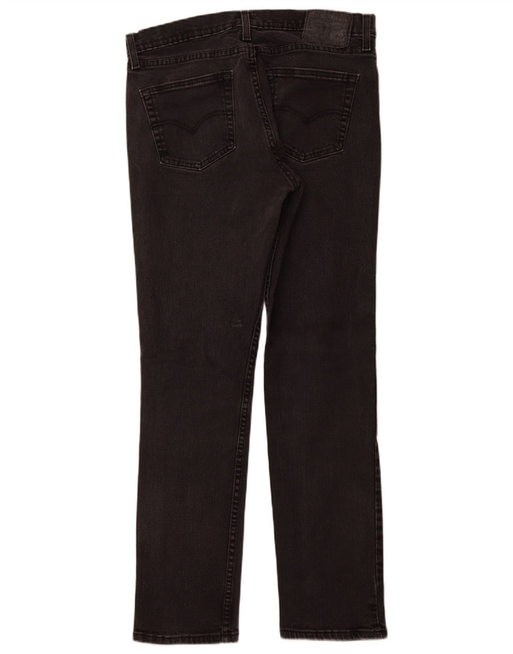 LEVI'S Dame 511 Slim Jeans W34 L32 Sort Bomuld