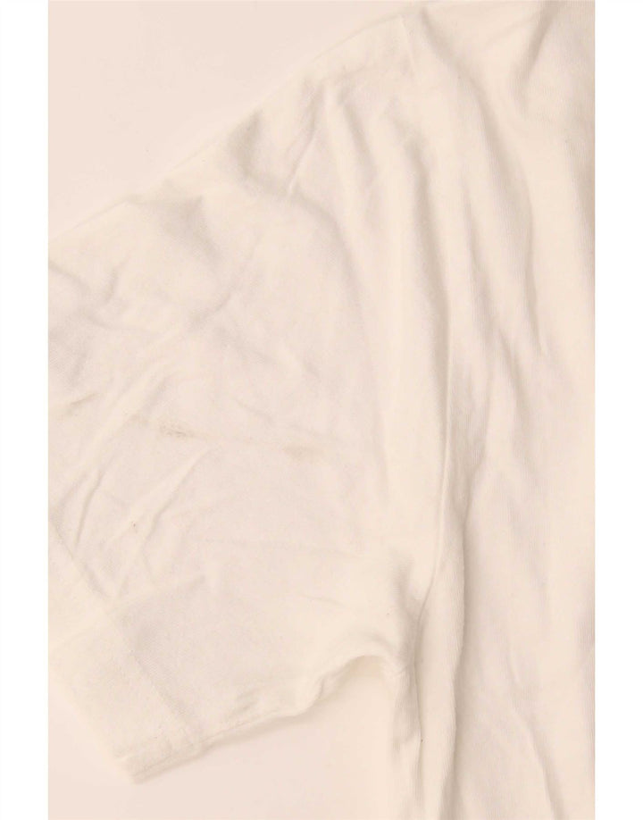 Champion Herre T-Shirt Top Medium Hvid Bomuld