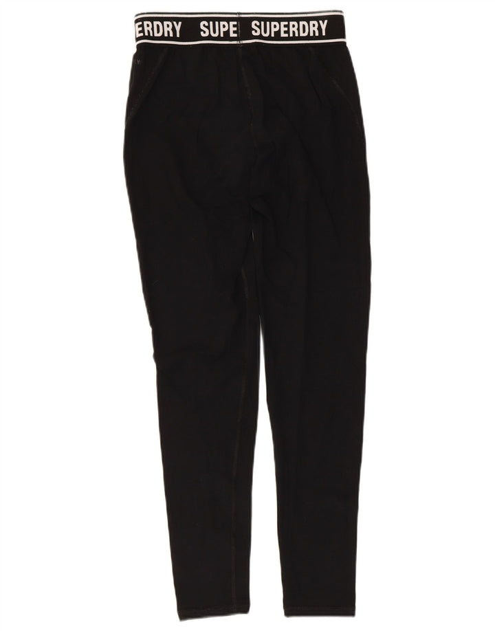 Superdry Grafiske Leggings til kvinder UK 8 Lille sort bomuld