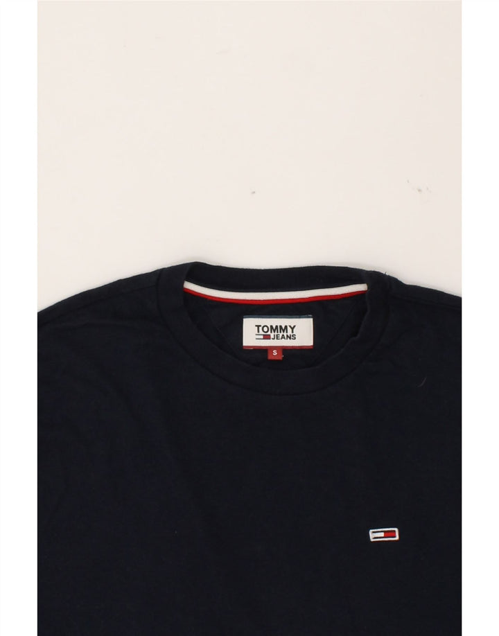 TOMMY HILFIGER Mens T-Shirt Top Small Navy Blue Cotton Vintage Tommy Hilfiger and Second-Hand Tommy Hilfiger from Messina Hembry 