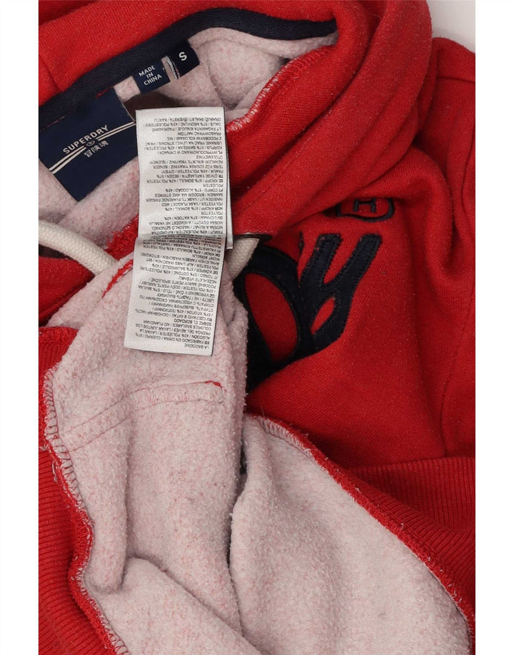 Superdry Grafisk hættetrøje til mænd, lille rød bomuld