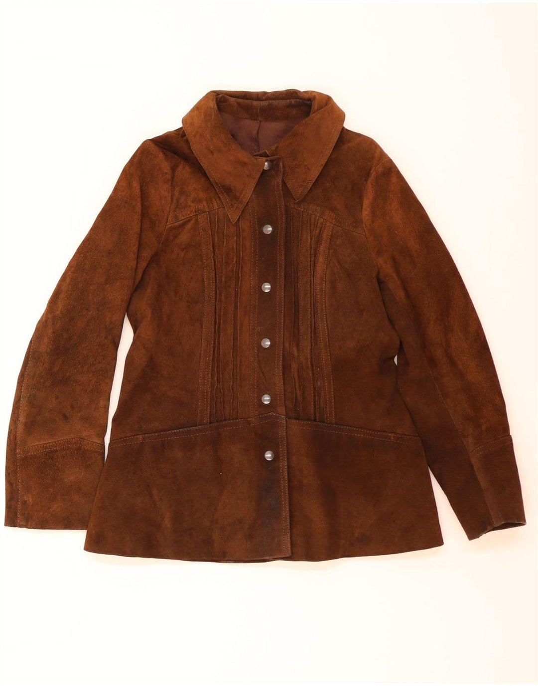Vintage dame ruskindsjakke UK 12 Medium Brown