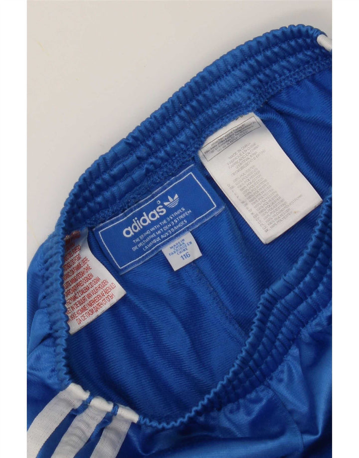 Adidas piger træningsbukser 5-6 år blå polyester