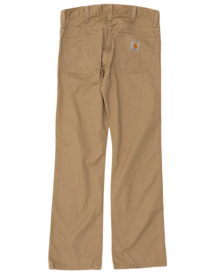 CARHARTT Herre Bootcut Casual Bukser W32 L34 Beige Polyester