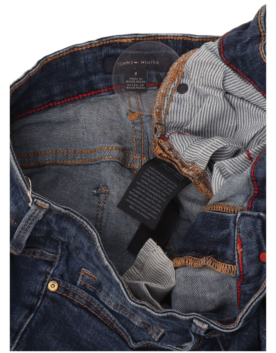 Tommy Hilfiger Dame Slim Jeans US 8 Medium W30 L27 Blå Bomuld