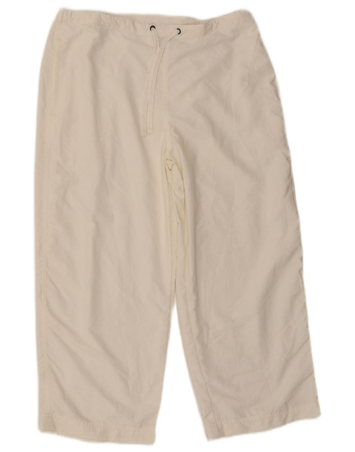 L.L.Bean Lige Capri-bukser til kvinder Small W27 L22 Hvid nylon