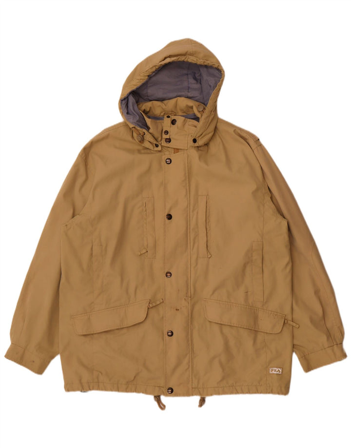Fila Herre Hættevindjakke IT 52 XL Beige Polyester