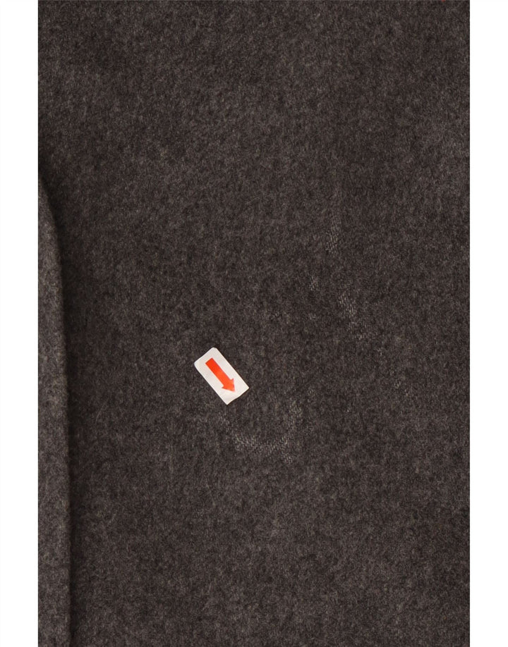 BETTY BARCLAY Dame Overfrakke UK 16 Stor Grå Ny Uld