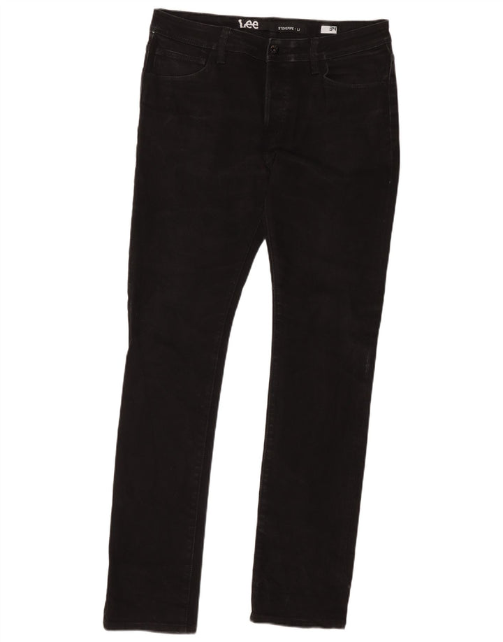 Lee Dame Slim Jeans W34 L33 Sort Bomuld