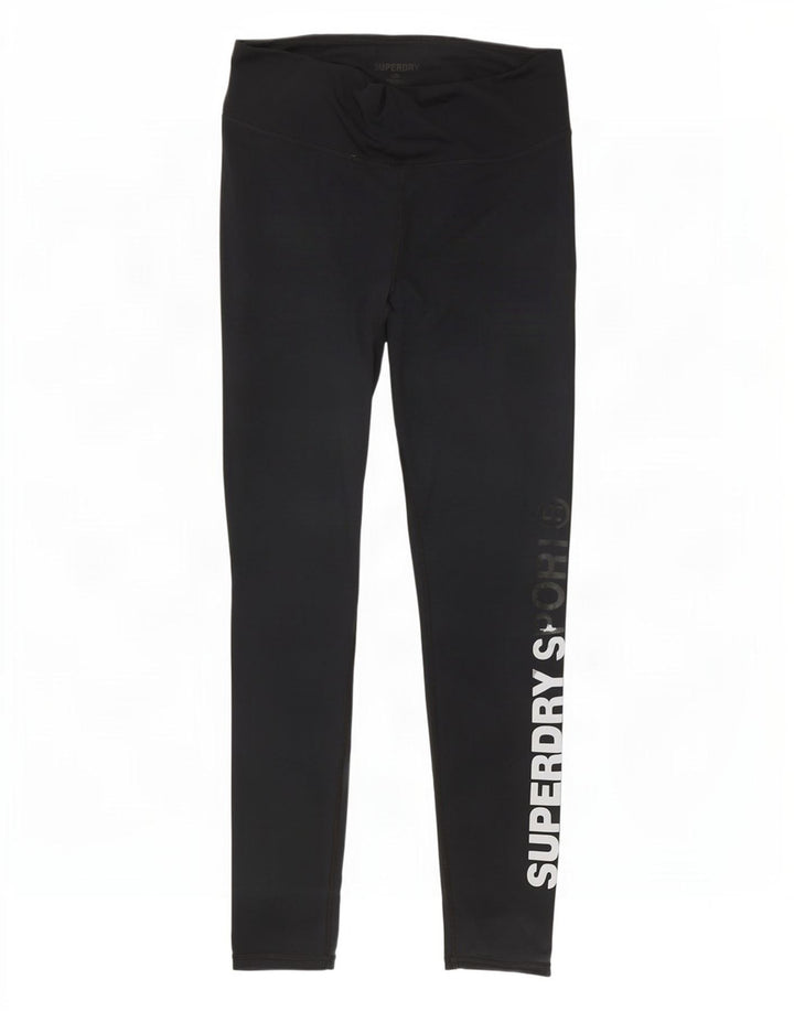 Superdry Grafiske Leggings til kvinder UK 12 Medium Sort